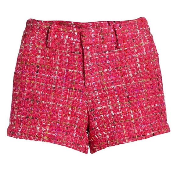 🆕Generation Love Tweed Faye Hot Pink Multi Shorts XS available - Picture 3 of 11